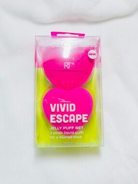 Real Techniques, VIVID ESCAPE JELLY PUFF Set- New